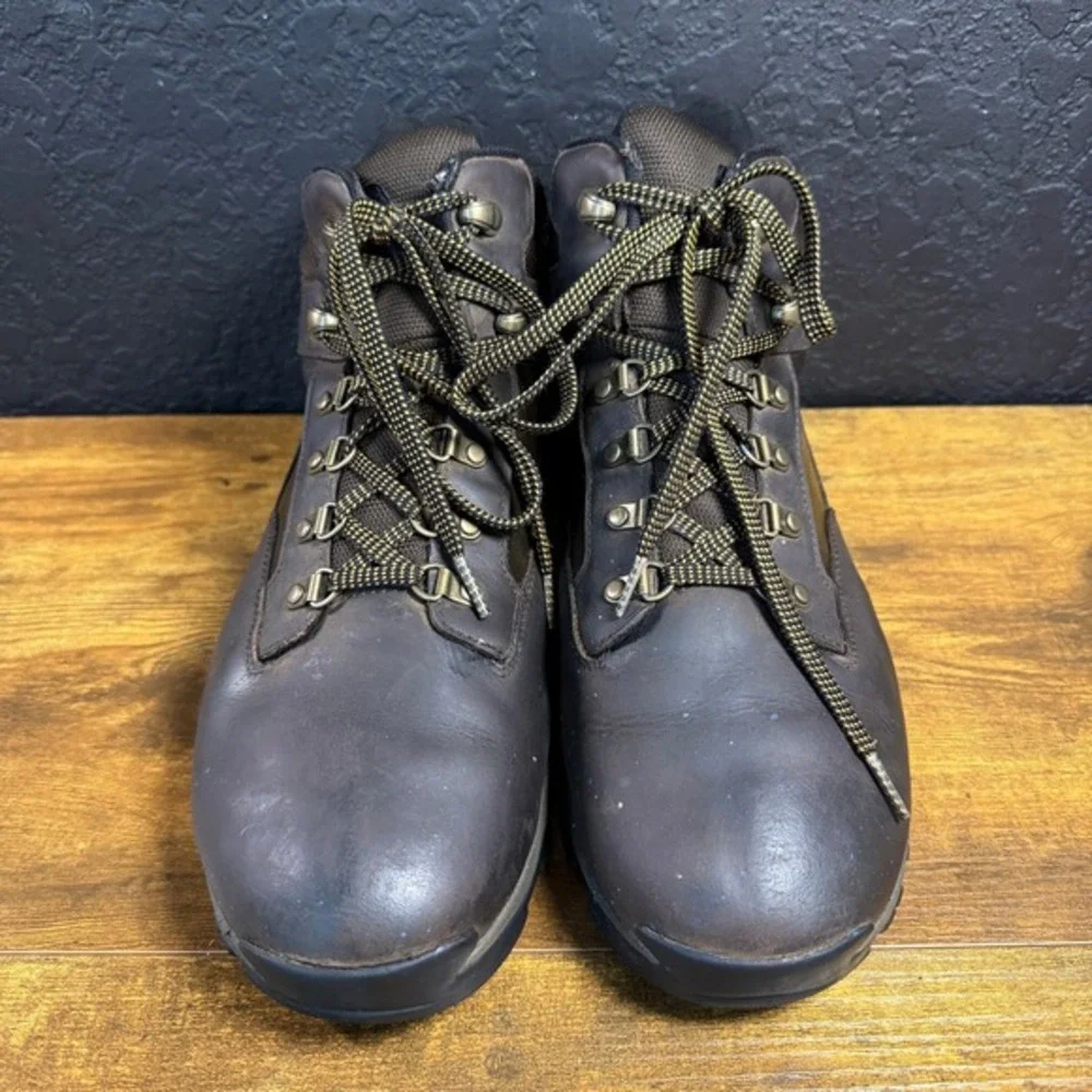 Timberland White Ledge Mid A4249 Dark Brown Leather‎ Hiking Boots Mens Size 13
